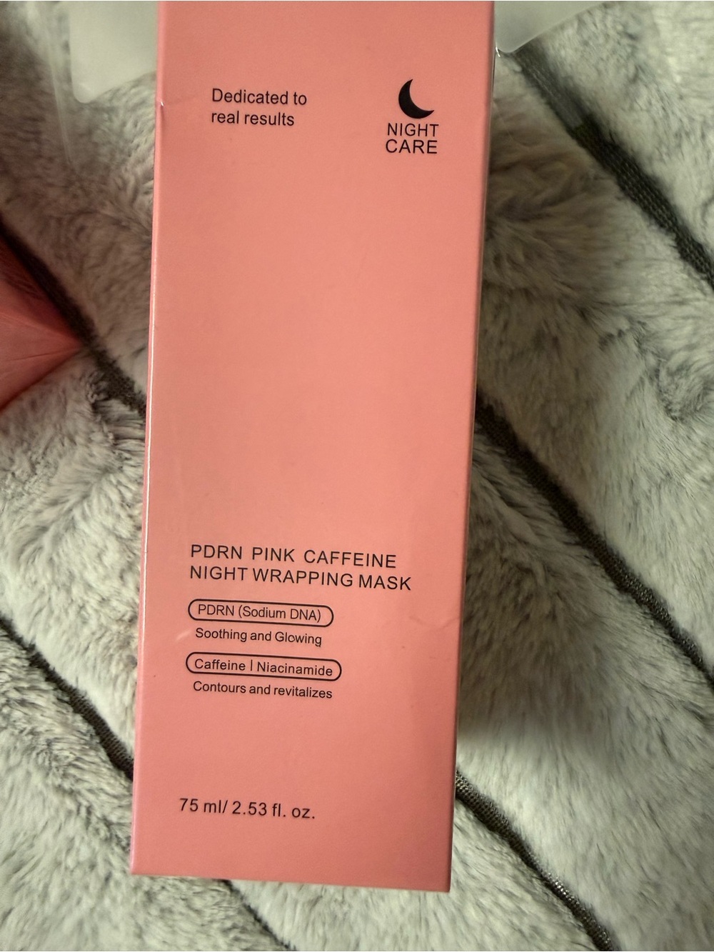 PDRN Pink Caffeine Night Wrapping Mask Skincare Brush & Mask Kit - Women Makeup - Picture 2 of 8